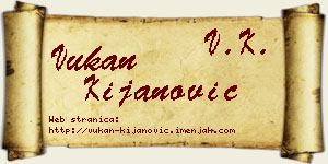Vukan Kijanović vizit kartica